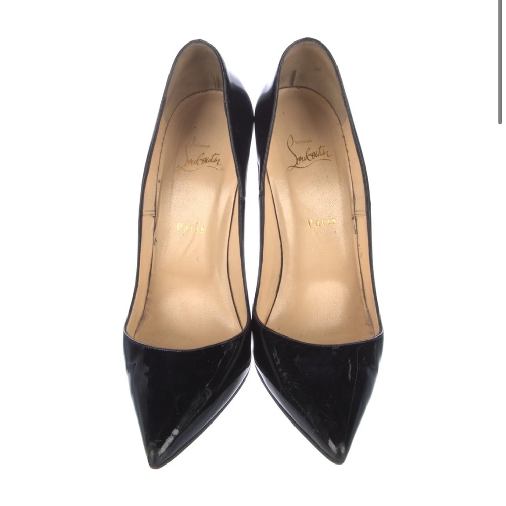 Christian Louboutin Glossy Black Heels - Picture 3 of 5